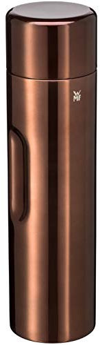WMF Motion Isolierkanne 1l Cromargan Edelstahl, für Tee oder Kaffee, Thermosflasche mit Trinkbecher, hält 24h kalt & 12h warm, kupfer