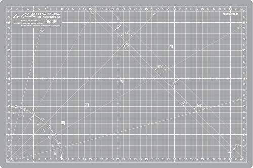 La Canilla Schneidematte A3 Selbstheilend (45x30 cm - 18x12) Cutting Mat Schneideunterlage für Basteln, Nähen, Patchwork | Schneidunterlage Arbeitsunterlage Markiert in Zentimetern und Zoll
