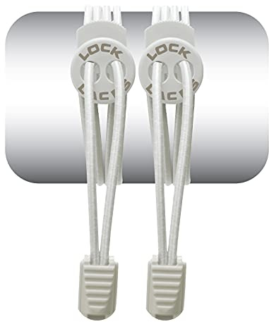 Lock Laces - 1 Size Fits All - Elastic No Tie Shoelaces for Kids Adults Ideal for Sneakers, Running & Athletic Shoes