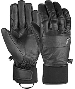 Reusch Cooper warme, Winddichte und extra atmungsaktive Unisex Winterhandschuhe Fingerhandschuhe Schneehandschuhe Skihandschuhe für Damen und Herren mit Ziegenleder