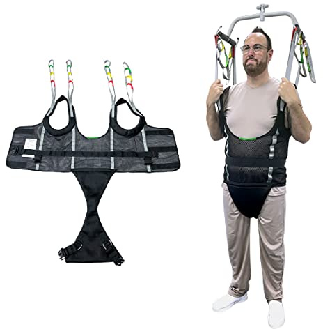Ehucon Comfort Padded Patient Lift Walking Sling,Portable Standing Harness to People/Handicap for Ambulating Support Training,500 lbs Safety Loading-Medium Size