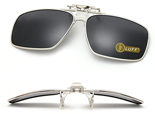 LUFF Clip-On-Sonnenbrille für Brillenträger, polarisiert