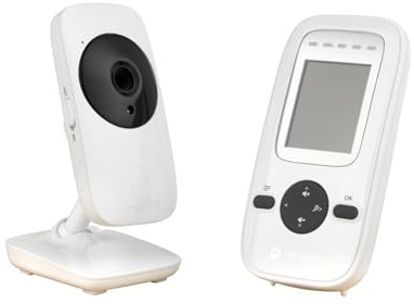 Motorola Nursery VM481 - Baby monitor video con unità genitore portatile, microfono ad alta sensibilità, visione notturna a infrarossi, zoom digitale, argento (VM 481)