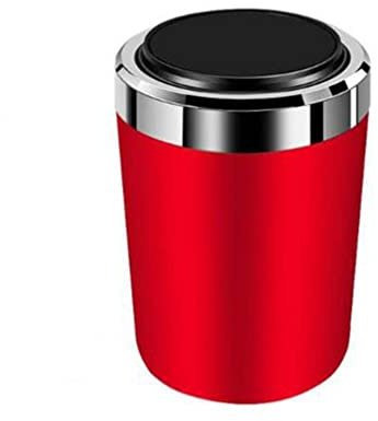 RUFD Cendriers de Voiture Portable pour Renault Alaskan/Alpine/Arkana/Austral/Captur, Amovible Cendrier de Voiture Multifonction avec Couvercle avec lumière LED,Red