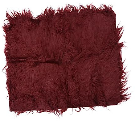 UKCOCO Flauschige Babydecke Für Fotografie Atmungsaktive Kinderdecke Weiche Fleece-Matte Weinrot Für Neugeborenen-fotoshooting Und Kuschelmomente