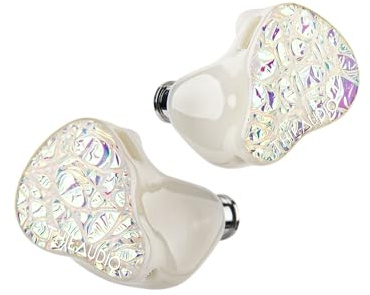 LINSOUL THIEAUDIO Hype 4 2DD+4BA In-Ear-Monitor, HiFi-IEM-Kopfhörer mit tonaler Ausgewogenheit, neuestem Sonion-Treiber, abnehmbarem 2-poligem versilbertem OCC-IEM-Kabel (Hype 4, Weiß)