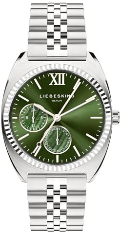 Liebeskind Berlin Damen Multifunktionsuhr – Quarzuhr 33 mm – Rundes Gehäuse – Edelstahlarmband – Modernes Design – 10 ATM wasserdicht