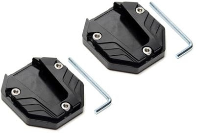 Motorrad Kickstand Pad Motorrad Kickstand Extender Fuß Seitenständer Verlängerung Pad Stützplatte Anti-Rutsch-vergrößerte Basis