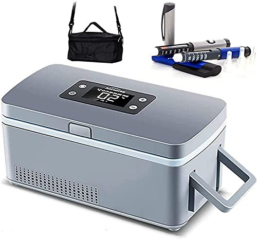 Custodia da Viaggio per insulina, Custodia da Viaggio per insulina, Frigorifero Portatile per Auto a Temperatura costante per Penna per insulina diabetica, Contenitore per fiale, b