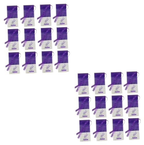 Cabilock 2 Sätze à 12 Stück Sachet-Tasche Mit Getrocknetem Lavendel Gefüllte Beutel Eukalyptus Lavendelzweige Mini-lavendelsäckchen Lavendel Pflanzen Diffusor Hortensie Baumwolle