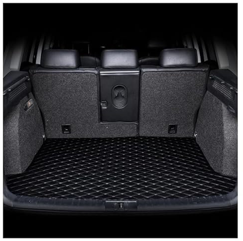 GTFRFD Auto Leder Kofferraummatten, für VW T-Cross 2019 2020 2021 2022 2023 Kofferraum Cargo Schutzmatte,Auto Kofferraumwanne Innenmatte Zubehör,A