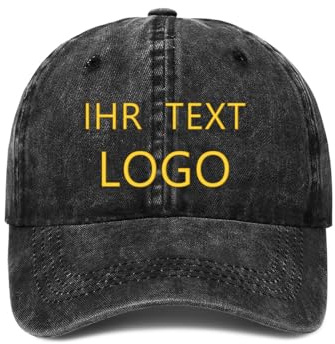 ROHBVMN Basecap personalisiert mit Foto/Logo/Text | Kappe selbst gestalten | personalisiertes Baseball Cap | Trucker Cap Herren Damen in großen Mengen | Mesh Cap für Männer Frauen