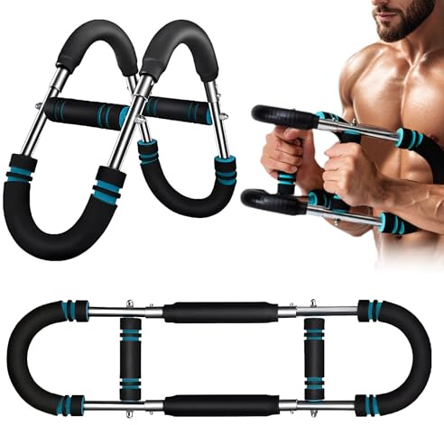 Haokelai Twister Armtrainer, U-förmiger Twister-Armtrainer, Verstellbarer Brust-Expander, Oberschenkel-Master-Trainer, Körperstärke, Fitnessgerät, f40-100lb Adjustable Chest Workout Equipment