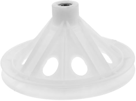 NUOBESTY Polea Diseño Lavadora de Plástico Semiautomática de Blanco de Doble Orificio Cuadrado, Repuesto Transmisión y Reparación