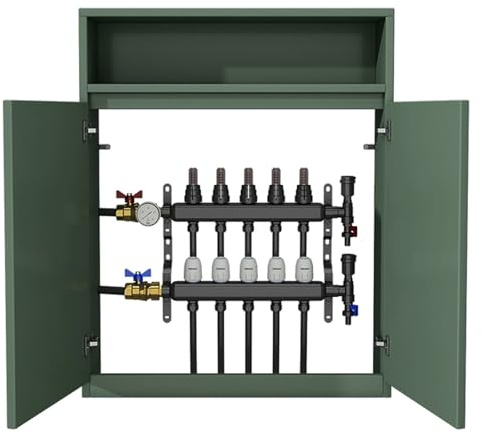 WAMJ AQDY Cache Radiateur, Cache-Radiateur en Bois Massif, Imperméable et Résistant à L'humidité, Étagère pour Meuble Chauffant, pour Salon, Chambre à Coucher, Capacité Maximale de 45 KG(Green)