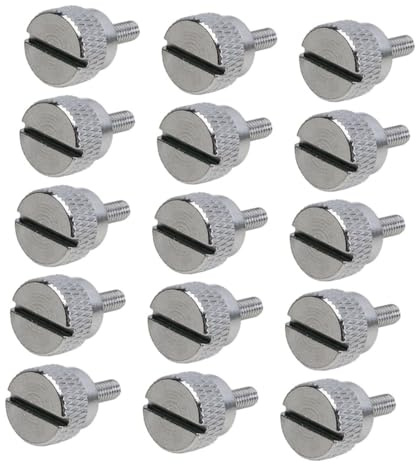NUOBESTY 15 Pezzi Viti per Piedino Macchina da Cucire in Acciaio Viti per Cambio Piedino Compatibili con Macchine da Cucire Domestiche Resistente e Facile da Installare