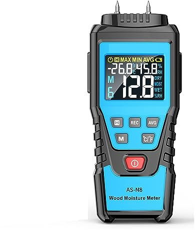 Igrometro Professionale Misuratore digitale di umidità del legno Igrometro for legname Rilevatore di mattoni di cemento for calcestruzzo Tester di umidità del cartone for la lavorazione del legno