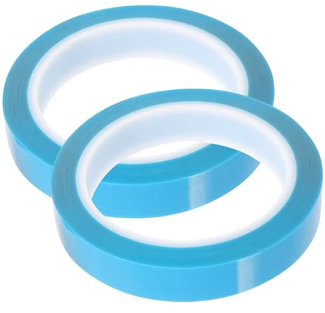 BEBEMOKO 2 Rolls Blue Pet Refrigerator Door Adhesive Tape Strong Fixing Tape for Fridge Freezer Air Conditioner Installation and Drawer Securing