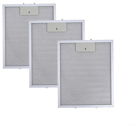 3PCS Dunstabzugshaube filter metall, 5-Schicht Aluminium fettfilter dunstabzugshaube, für RANGEMASTER für die meisten Marken und Modelle von Dunstabzugshauben und Küchenabzugshauben,300 x 250 mm(3PCS)