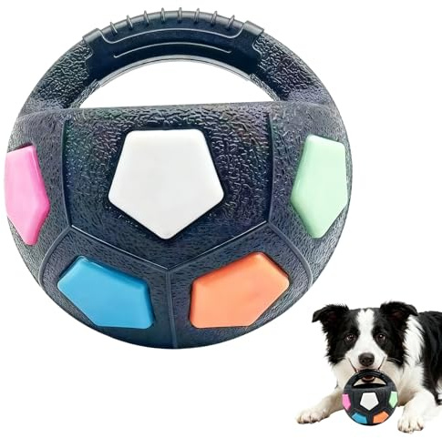 BSOON The Mellow Dog Calming Ball, Anti Stress Ball Hund, Hundeball mit Handle, Antistressball Hund, Interaktives Hundespielzeug Balls, für kleine, mittelgroße und große Hunde (Schwarz)