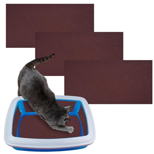 Pet Sandpaper Set - Self-Adhesive Scratch Sheet, Cat Dog Nail File | Multi-Grit Emery Feature, Durable Trim Maintenance Pad Product, Replacement For Litter Box Furniture Scratch Board Grooming