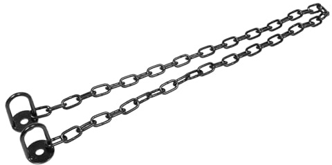 DEARMAMY River Guardrail Safety Barrier Chain 6Mm Thick Steel Link 1.5M Connector for Outdoor Swing, Hanging Flower Pot, Garden Fence Protection