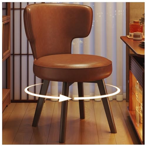 ZTGL Snurrbar matstol med böjd rygg, moderna köksstolar med tjockare kudde för vardagsrum, sovrum, restaurang, barstol, enkel,B,360° Rotating(6 PCS)