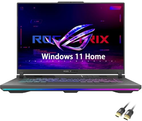 ASUS ROG Strix G16 Gaming Laptop, 16” FHD+ 165Hz/3ms, AMD Ryzen 9 8940HX, GeForce RTX 5070 8GB GDDR7, 16GB DDR5, 1TB PCIe Gen 4 SSD, Wi-Fi 6E, Win11 Home, RGB Backlit KB, PDG HDMI Cable, US Version KB