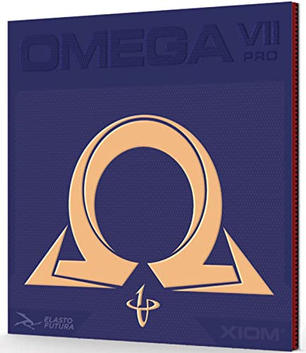 Xiom, Rivestimento per racchette da ping pong Omega VII Pro, 095882, rot, 2,0 mm