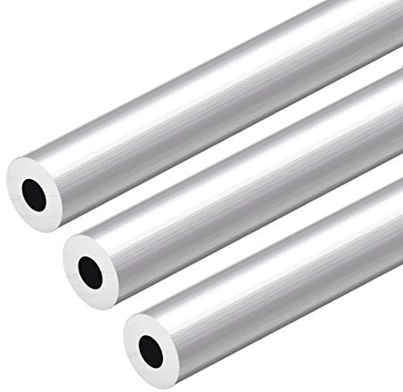 sourcing map 6063 Aluminium Rohr 300mm Länge Aluplatte Rundrohre, Aluminium Rundrohr 16mm Außendurchmesser Aluprofil Rohre, Alurohr 7mm Innendurchmesser Metallrohr, 3 Stück