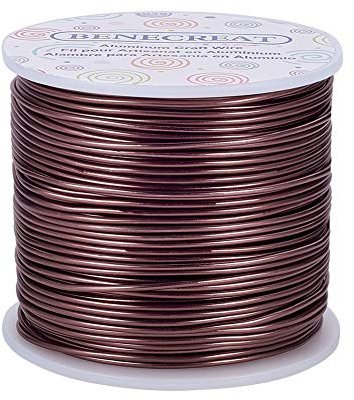 BENECREAT 15 Gauge (1.5mm) Aluminiumdraht 220FT (68m) Eloxiert Schmuck Handwerk machen Friesen Floral farbigen Aluminium Craft Draht -