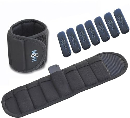 W8FIT Adjustable Wearable Wrist Arm Weights for Walking, Fitness, and Physical Therapy