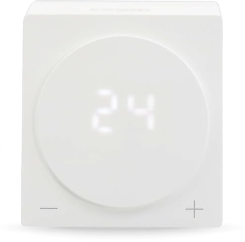 Energeeks - Termostato WiFi Inteligente - Automático y Programable - Incluye Adaptador Relé para Caldera - con Soporte para Pared - Fácil Instalación - App Móvil - Compatible con Alexa y Google