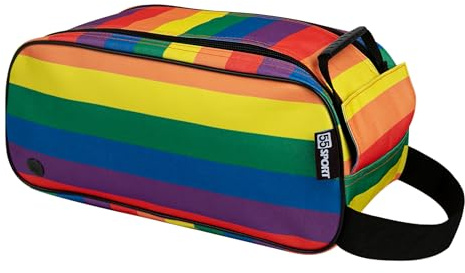 55 Sport Klassische Fußballschuh- und Schuhtasche – Regenbogen