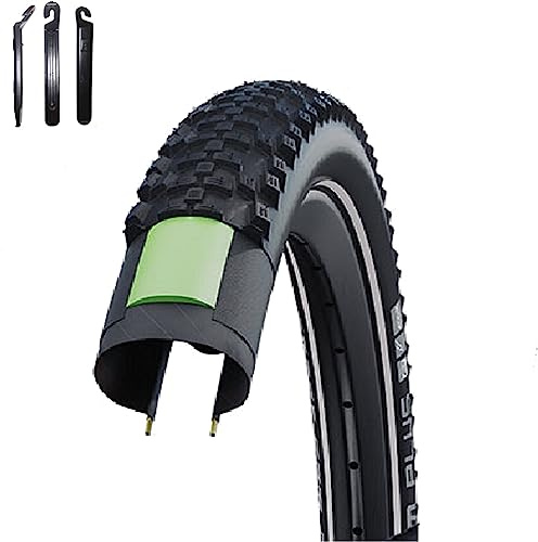 1 x Schwalbe SMART SAM Plus Performance Fahrradreifen DD GreenGuard Pannenschutz E-25 60-406 (20,0 x 2,35) inkl. Reifenheber