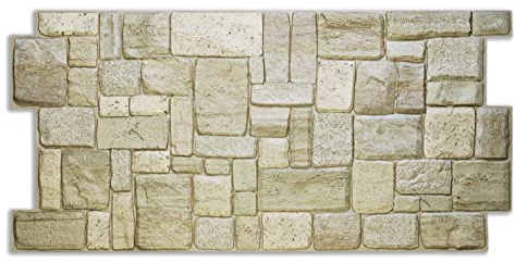 Grace Baltic Paneles de pared 3D para decoración de interiores, de PVC (Climestone/40 unidades/19,6 m²)