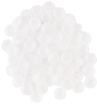 GLEAVI 50pcs Hinge Screw Covers White Screw Caps for Cabinet Door Window Cupboard Decorative Hinge Covers