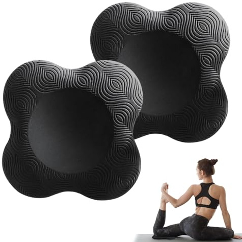 SRTSTR 2 Stück Kniekissen Yoga rutschfest Knieschoner Matte Yoga Knie Pad Kniepolster 20 x 20cm Kniepads für Yoga Sport Pilates Dancing Fitness Verschleißfesteschützt die Knie Hände Handgelenke