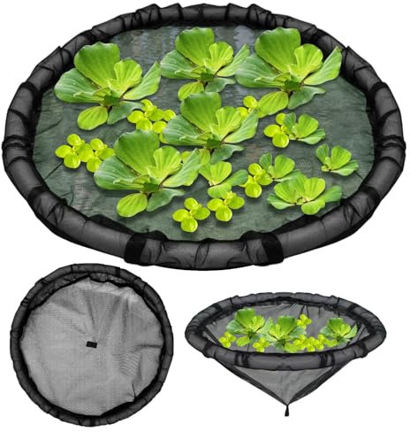 2Pack Round Floating Flora Fish Barrier Floating Island Plant Protector Floating Flora Island for Pond Protects Your Floating Plants from Pond Fish