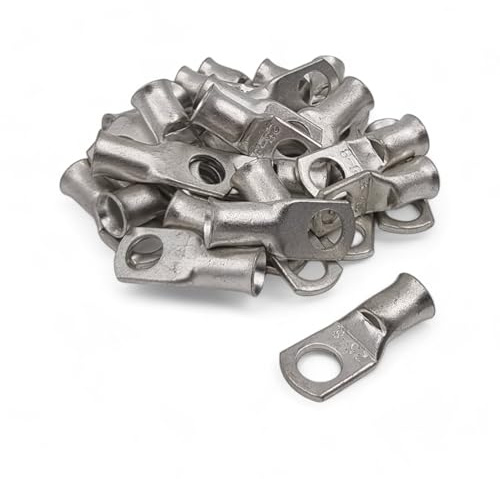 10 Pack of Copper Tube Cable Lugs Welding Crimp Battery Starter Terminals 6mm to 240mm (25mm² x 12mm)
