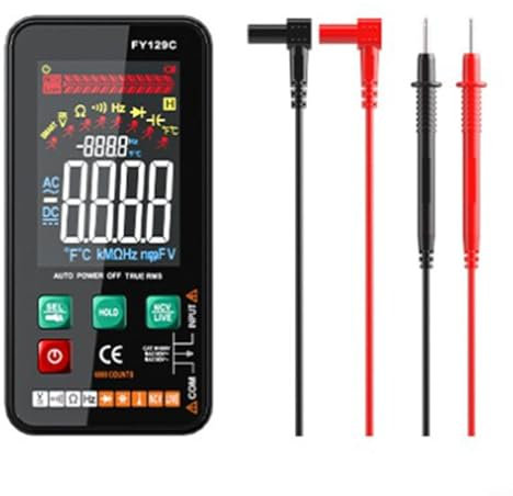 HpLive Digital Multimeter，Smart-Digital-Multimeter mit Halterung Kompakte intelligente elektrische Tester ACDC-Spannung, Frequenz für Zuhause, Heimwerker, Profis, Autos usw