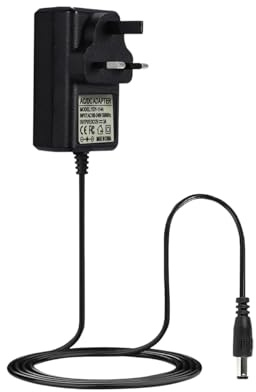 MaxSell 3A 12V Power Adapter AC 100-240V to DC 12V 3A Power Supply Adapter, 36W Wall Charger Replacement for CCTV Camera, DVR, LED Strip Lights, Router, 5.5mm x 2.1mm, UK Plug