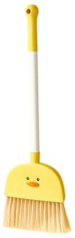 MAGICLULU Children's Small Broom Toddler Broom Cartoon Duckling Style Kid's Cleaning Tool for Home and Kindergarten Desktop Cleaning Supplies