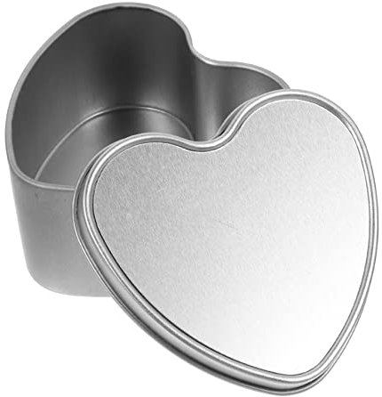OATIPHO Herzförmige Sublimation Metalldose Für Süßigkeiten Leere Deko-box Mit Deckel Für Geschenke Schmuck Und Kleine Gegenstände Robuste Aufbewahrungsbox Aus Eisen Für Diy-projekte Und Ve