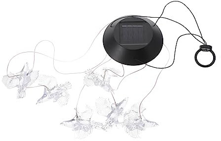 ibasenice Éolien Solaire Extérieur Décoration pour Jardin Lampe Solaire pour Éclairage De Nuit