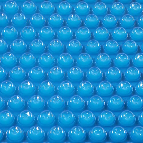 VINGLI Premium 12 Mil Solar Pool Cover – 16' x 32' Rectangle Solar Blanket for Inground & Above-Ground Pools, Ultra-Durable Blue Bubble Design