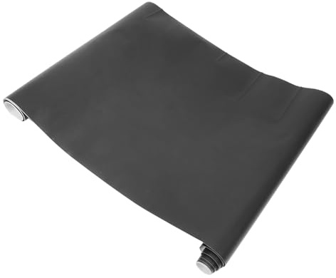 DOITOOL Schwarze Trocken Abwischbare Tafelfolie Selbstklebend Wasserfeste Kreidetafel Aufkleber für Schule Büro und Zuhause Wiederverwendbar Zuschneidbar Kratzfest Kreative Wanddeko