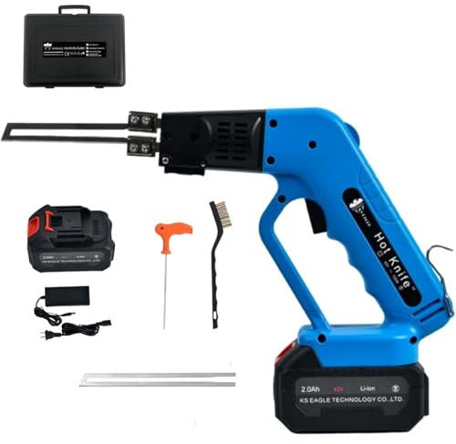 TDSYOCG Kit Combo Découpeuse de Mousse à Fil Chaud sans Fil & Découpeuse à Couteau Thermique - Outil de découpe de styromousse refroidi par air 150W pour EPE, XPS, Plaque KT, éponge