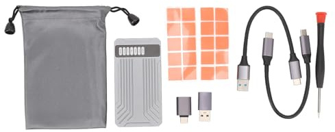 M2 NVME SSD RAID GEGEBOLUCHE Dual -Bay -Aluminiumlegierung USB 3.2 Gen 2 20gbit / s Hochgeschwindige Externe Festplatte für Spieler Video -Redakteure