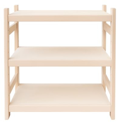 Stolarstwo Wochnik S.C. – Stapelbares Regal aus Buchenholz für Keller oder Zuhause, modulares Design, 3 Einlegeböden, 60×38×60 cm (B×T×H)